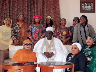 Group photograph with the Emir of Borgu